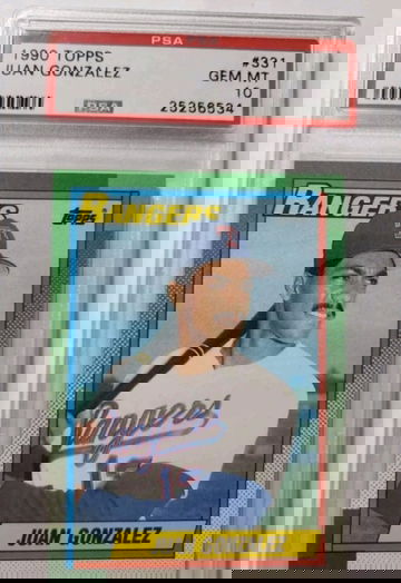 1990 Topps Juan Gonzalez PSA 10 GEM MINT