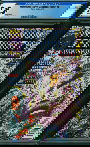 MAXIMUM SECURITY DANGEROUS PLANET #1, CGC 9.8 NM/MT