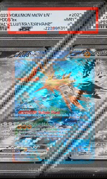 2023 Pokemon #202/165 Zapdos ex Special Illustration Rare PSA 9