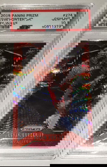 Kevin Porter Jr 2019 Panini Prizm Ruby Wave PSA 10 Rookie