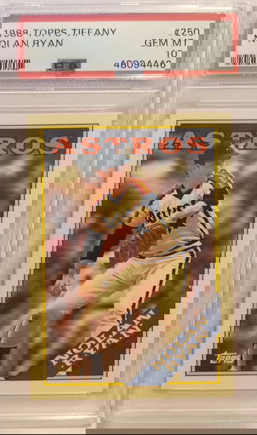 1988 TOPPS TIFFANY NOLAN RYAN PSA 10 GEM MINT ASTROS