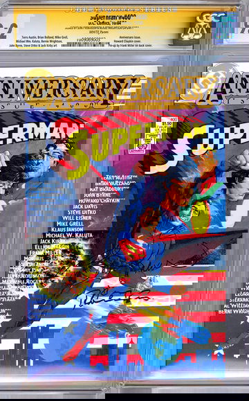 SUPERMAN #400 CGC-SS 9.2 SIGNED BY JERRY ROBINSON & BERNIE WRIGHTSON 1984