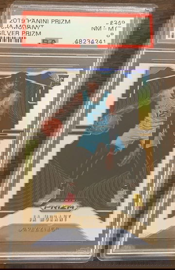 2019 Panini Prizm Ja Morant Silver Prizm PSA 8