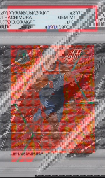 2019 Mosaic Rui Hachimura Reactive Orange PSA 10