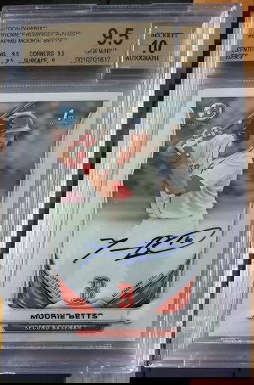 Mookie Betts Bowman Chrome Auto