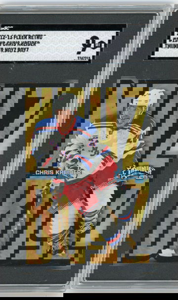 Chris Kreider 2012 Fleer Retro 1998-99 Skybox Thunder Noyz Boyz Rookie RC SGC 9