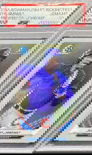 2014 Bowman Chrome Draft Picks Top Prospects Eloy Jimenez PSA 10