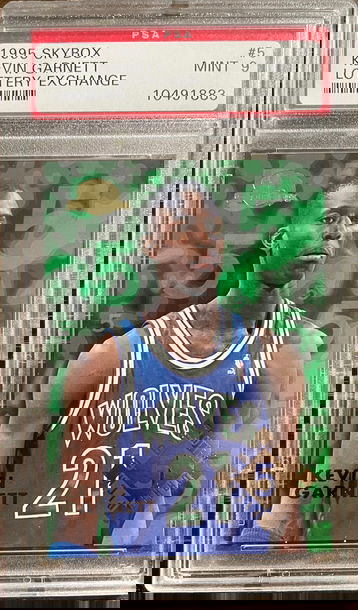 1995 Skybox Lottery Exchange Kevin Garnett PSA 9