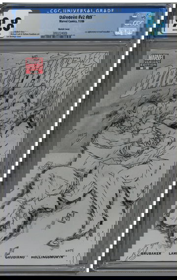 Daredevil v2 89 CGC 9.8 1st Matador Lee Bermejo Sketch cover