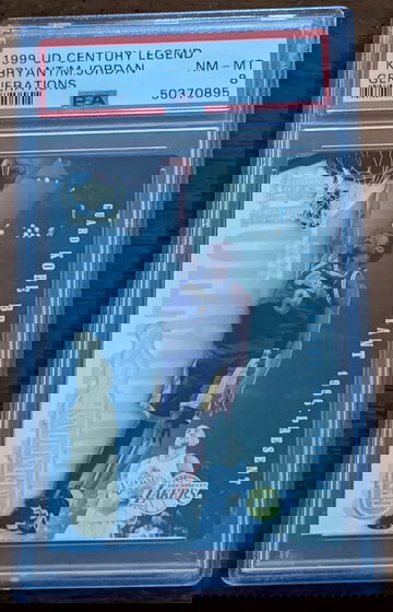 Kobe Bryant/Michael Jordan 1999 Upper Deck Century Legends "Generations" Insert PSA 8 NM-MT