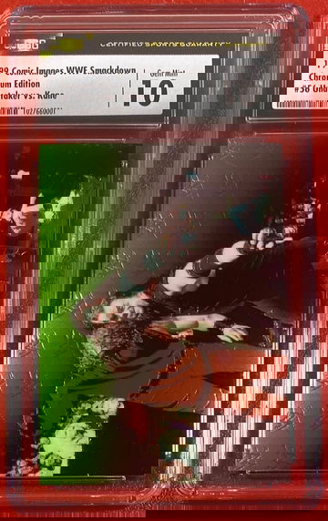 1999 Comic Images WWF Smackdown Undertaker Vs Kane #56 Chromium Card CSG 10