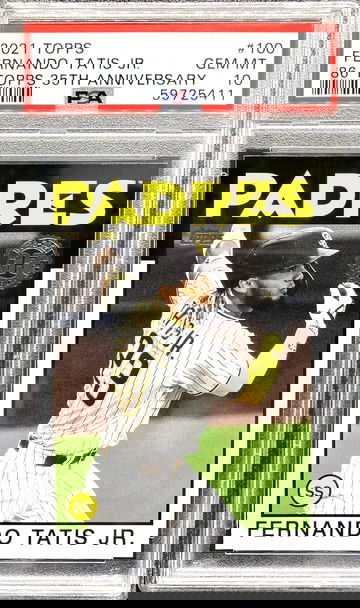 2021 Topps Fernando Tatis Jr. ‘86 Topps 35th Anniversary #100 * PSA 10 GEM MT *