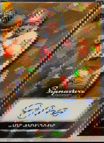 2024 Leaf Metal Joe Montana Orange Ice Auto 1/1 #BL-JM2