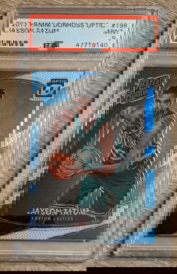 Jayson Tatum 2017 Optic #198 PSA 9