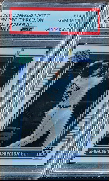 2021 SPENCER TORKELSON Donruss Optic RATED ROOKIE Prospect PSA 10 POP 8 #14