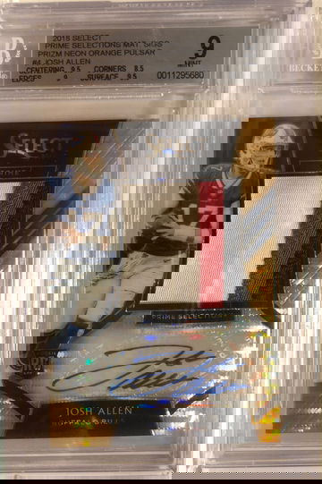 2018 Select Josh Allen RPA Orange Pulsar