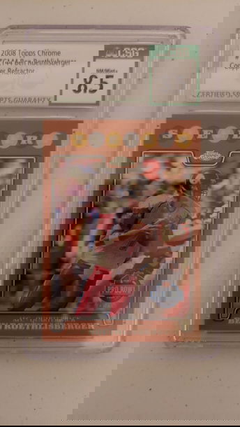 2008 Topps Chrome #TC144 Ben Roethlisberger 125/425 CSG 8.5 NM/Mint +