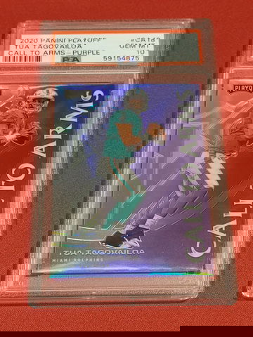 2020 Playoff Purple Call To Arms Miami Dolphins Tua Tagovailoa 