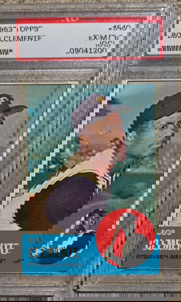 1963 Topps #540 Roberto Clemente PSA 6 (OC)