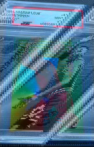 1994 TOPPS STADIUM CLUB CLEAR CUT SCOTTIE PIPPEN #4 PSA 9 MINT
