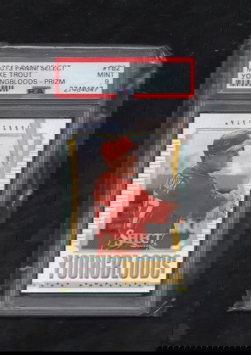 2013 Panini Select Youngbloods #YB2 Mike Trout PRIZM PSA 9 MINT