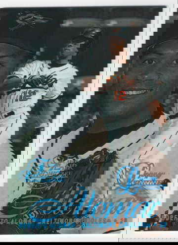 1997 FLAIR SHOWCASE LEGACY ROW 2 - 055 OF 100 ROBERTO ALOMAR # 58 HOF