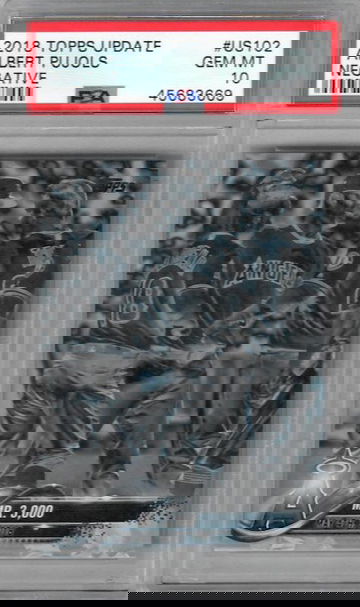 2018 Topps Update US102 Albert Pujols Negative