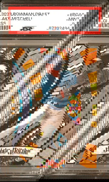 2023 BOWMAN DRAFT BOWMAN GLASS BGA6 BLAKE MITCHELL PSA 9