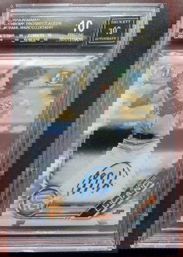 2019 bowman chrome Marco Luciano BGS Black Label Pop 1