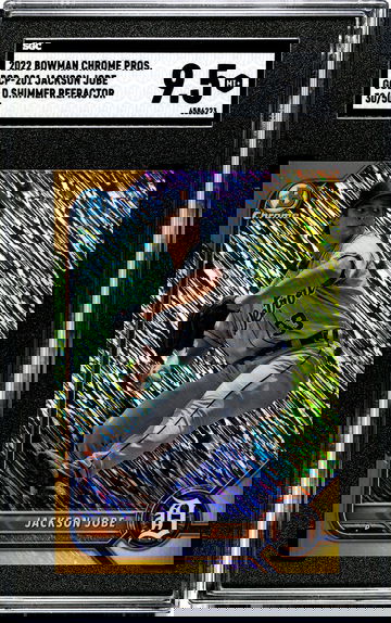 2022 Bowman Chrome BCP-201 Jackson Jobe Gold Shimmer Refractor 30/50