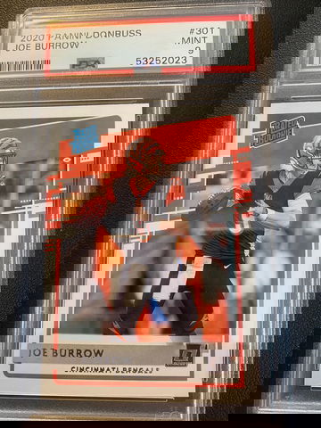 2020 Donruss Joe Burrow RC PSA 9