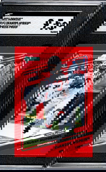 2021 Donruss #247 Deandre Hopkins Red Press Proof SGC 9.5