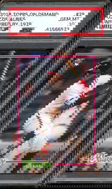 OZZIE ALBIES PSA 10 RC 2018 TOPPS ON DEMAND INSPIRED BY 1978 #29 GEM MINT