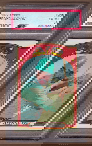 1972 Topps #435 Reggie Jackson PSA 6