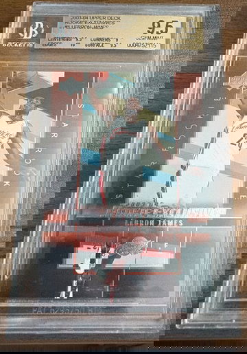 2003-04 Upper Deck Rookie Exclusives Lebron James #1 BGS 9.5