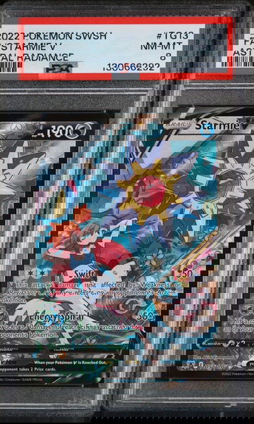 2022 Pokemon Sword and Shield Astral Radiance Trainer Gallery Starmie V #TG13 PSA 8