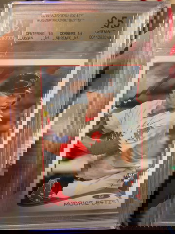 Mookie Betts 2014 Topps Update BGS 9.5 true gem 