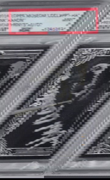 2016 Topps Museum Hank Aaron Silver ink auto /25! PSA 9! Autograph