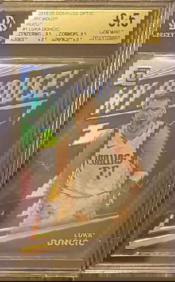 Luka Doncic 2019-20 Donruss Optic My House! Holo  BGS 9.5 True Gem