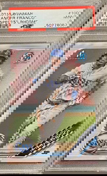 2019 Bowman Chrome Wander Franco PSA 9 MINT #100 Prospects Chrome