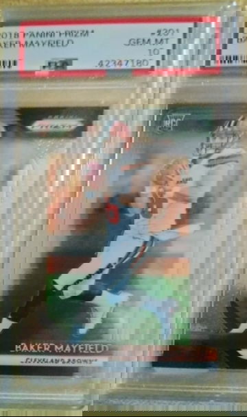 Baker Mayfield 2018 Prizm #201 Base Rookie PSA 10