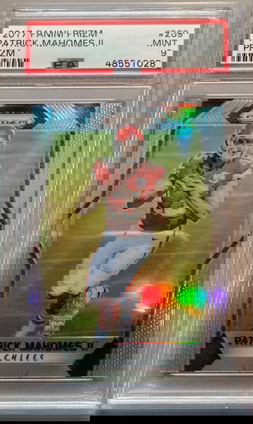 PSA 9 Patrick Mahomes 2017 Panini Silver Prizm #269