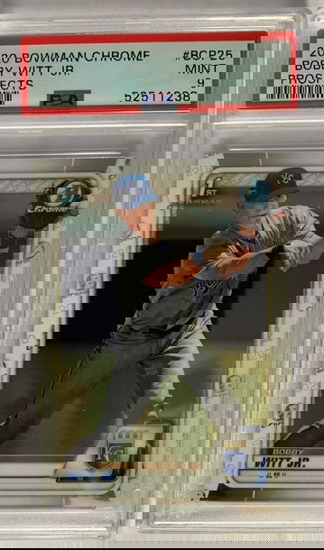 2020 Bowman Chrome Bobby Witt Jr. PSA 9 Mint