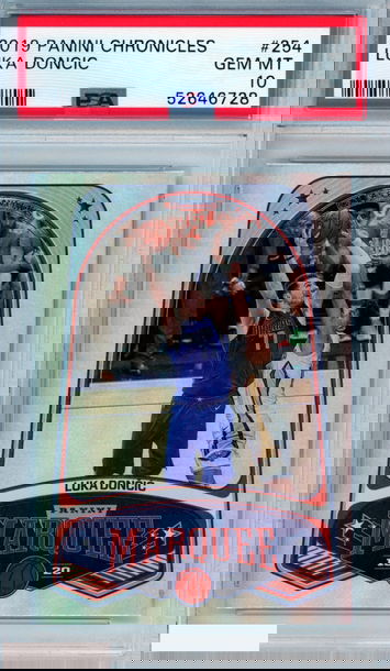 2019 PANINI CHRONICLES LUKA DONCIC #254 DALLAS MAVERICKS PSA 10 GEM MT