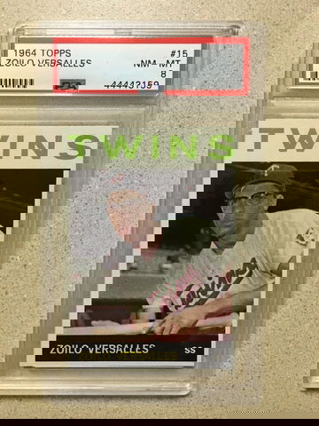1964 Topps #15 Zoilo Versalles PSA 8 NM-MT TWINS 
