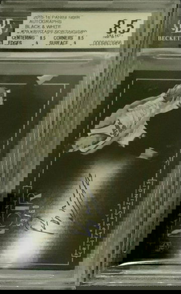 2015 Panini Noir Kristaps Porzingis Autographs Rookie #79 RC Auto /60 BGS 8.5 Auto 10