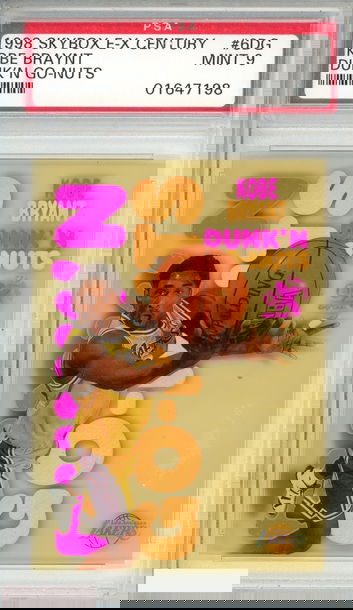 1998 SKYBOX E-X CENTURY DUNKN GO-NUTS KOBE BRYANT #6DG LAKERS HOF PSA 9 MINT