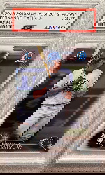 FERNANDO TATIS JR 2016 BOWMAN CHROME ROOKIE PSA 9 MINT