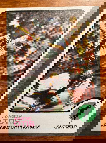 1973 TOPPS AMOS OTIS #510, NM-MT. HIGH GRADE