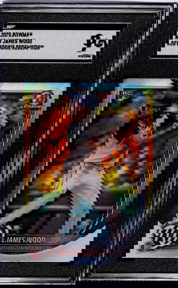 James Wood (RC) Red Variation / 2025 Bowman Chrome Short Print SGC 9